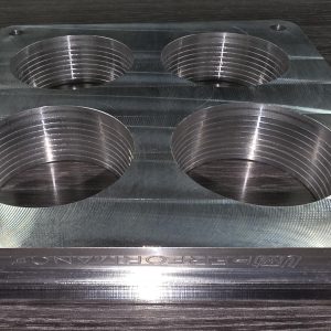1" Tapered Carb Spacer 4500 Flange w/ 2.00" Throttle Blades