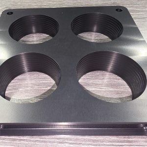 1" Tapered Carb Spacer 4500 flange w/ 2.00" Throttle Blades