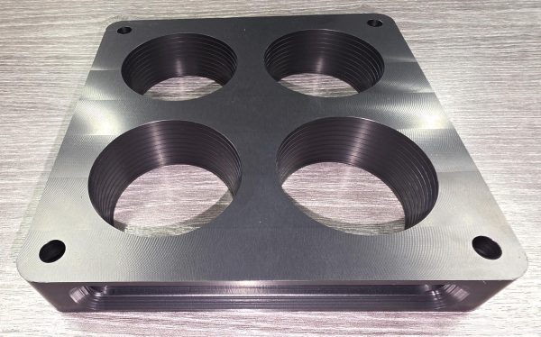 1" Tapered Carb Spacer 4500 flange w/ 2.00" Throttle Blades