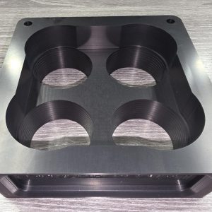 2" Tapered Carb Spacer 4500 flange w/ 2.00" Throttle Blades